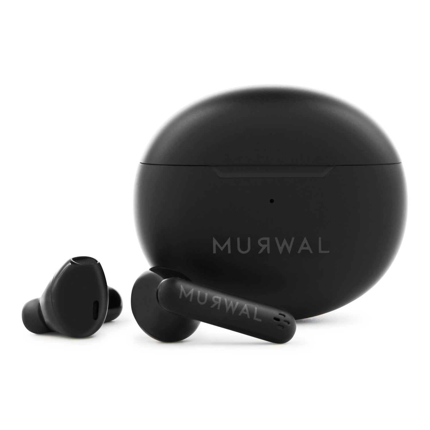 AURICULARES Bluetooth inalámbricos MURWAL GLOBE BLACK EDITION con microfono  20 Horas de reproducción, IPX5 Impermeable, reducción de Ruido para  Trabajar o Viajar ideales para el día a día Ajuste perfecto en oreja